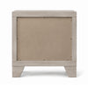 Dabu Nightst& | 2 Drawers | Linear H&les | Light Gray | Black