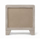 Dabu Nightst& | 2 Drawers | Linear H&les | Light Gray | Black