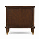Raam Side End Table | 24" Top with Lower Shelf | Dark Cherry Brown
