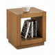 Dane Side End Table | 20" Cubic | Open Shelf | Medium Oak Brown