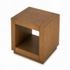 Dane Side End Table | 20" Cubic | Open Shelf | Medium Oak Brown
