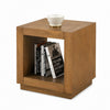 Dane Side End Table | 20" Cubic | Open Shelf | Medium Oak Brown