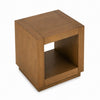 Dane Side End Table | 20" Cubic | Open Shelf | Medium Oak Brown