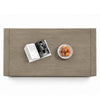 Dane Coffee Table | 48" Cubic | Open Shelf | Natural Oak Gray Finish