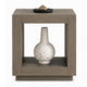 Dane Side End Table | 20" Cubic | Open Shelf | Natural Oak Gray Finish
