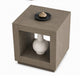 Dane Side End Table | 20" Cubic | Open Shelf | Natural Oak Gray Finish