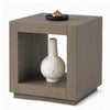 Dane Side End Table | 20" Cubic | Open Shelf | Natural Oak Gray Finish