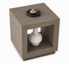 Dane Side End Table | 20" Cubic | Open Shelf | Natural Oak Gray Finish