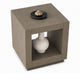 Dane Side End Table | 20" Cubic | Open Shelf | Natural Oak Gray Finish