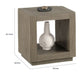 Dane Side End Table | 20" Cubic | Open Shelf | Natural Oak Gray Finish