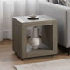 Dane Side End Table | 20" Cubic | Open Shelf | Natural Oak Gray Finish