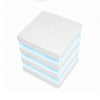 Lesi Side End Table | 20" Glass Top | 2 Drawers | LED Glam White