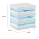 Lesi Side End Table | 20" Glass Top | 2 Drawers | LED Glam White
