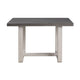 Sesa Dining Table | 48" Rectangular Top | Trestle Base | Gray & White
