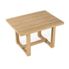 Sesa Dining Table | 48" Rectangular Top | Trestle Base | Natural Brown
