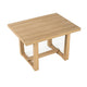 Sesa Dining Table | 48" Rectangular Top | Trestle Base | Natural Brown