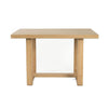 Sesa Dining Table | 48" Rectangular Top | Trestle Base | Natural Brown