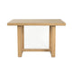 Sesa Dining Table | 48" Rectangular Top | Trestle Base | Natural Brown