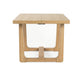 Sesa Dining Table | 48" Rectangular Top | Trestle Base | Natural Brown