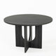 Kysa Dining Table | 47" Round Top | Cross U Pedestal Base | Dark Gray