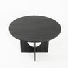 Kysa Dining Table | 47" Round Top | Cross U Pedestal Base | Dark Gray