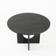 Kysa Dining Table | 47" Round Top | Cross U Pedestal Base | Dark Gray