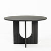 Kysa Dining Table | 47" Round Top | Cross U Pedestal Base | Dark Gray
