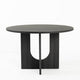 Kysa Dining Table | 47" Round Top | Cross U Pedestal Base | Dark Gray