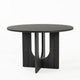 Kysa Dining Table | 47" Round Top | Cross U Pedestal Base | Dark Gray