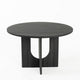 Kysa Dining Table | 47" Round Top | Cross U Pedestal Base | Dark Gray
