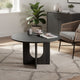 Kysa Dining Table | 47" Round Top | Cross U Pedestal Base | Dark Gray