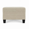 Mysi Storage Ottoman | Beige Wide Wale Corduroy Upholstery | 31"