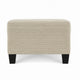 Mysi Storage Ottoman | Beige Wide Wale Corduroy Upholstery | 31"