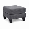 Mysi Storage Ottoman | Dark Gray Wide Wale Corduroy Upholstery | 31"