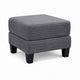 Mysi Storage Ottoman | Dark Gray Wide Wale Corduroy Upholstery | 31"