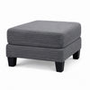 Mysi Storage Ottoman | Dark Gray Wide Wale Corduroy Upholstery | 31"