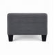 Mysi Storage Ottoman | Dark Gray Wide Wale Corduroy Upholstery | 31"