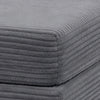 Mysi Storage Ottoman | Dark Gray Wide Wale Corduroy Upholstery | 31"