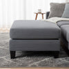 Mysi Storage Ottoman | Dark Gray Wide Wale Corduroy Upholstery | 31"