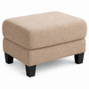 Cysa Storage Ottoman | Beige Boucle Upholstery | Brown Legs | 31"