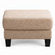 Cysa Storage Ottoman | Beige Boucle Upholstery | Brown Legs | 31"