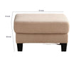 Cysa Storage Ottoman | Beige Boucle Upholstery | Brown Legs | 31"