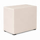 Fysa Nightst& | 2 Drawers | Crystal Knobs | Tufted Beige Upholstery
