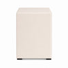 Fysa Nightst& | 2 Drawers | Crystal Knobs | Tufted Beige Upholstery