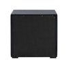 Fysa Nightst& | 2 Drawers | Crystal Knobs | Tufted Black Upholstery