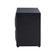Fysa Nightst& | 2 Drawers | Crystal Knobs | Tufted Black Upholstery