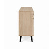 Iho TV St& Media Cabinet | 4 Doors | Black Legs | 56" Natural Brown