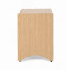 Cera Side End Table with Pet Nook | 1 Drawer | 16" Natural Brown