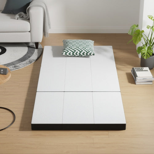 Lesa Queen Size Mattress Topper | Gel Infused Trifold Memory Foam | 4"