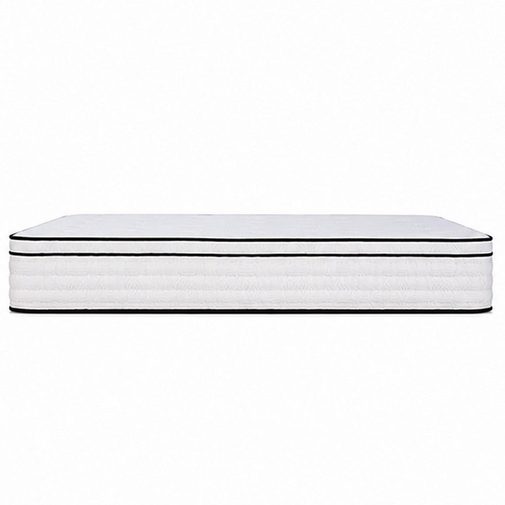 Mysa King Size Euro Top Mattress | Pocket Coil Springs | 12" White